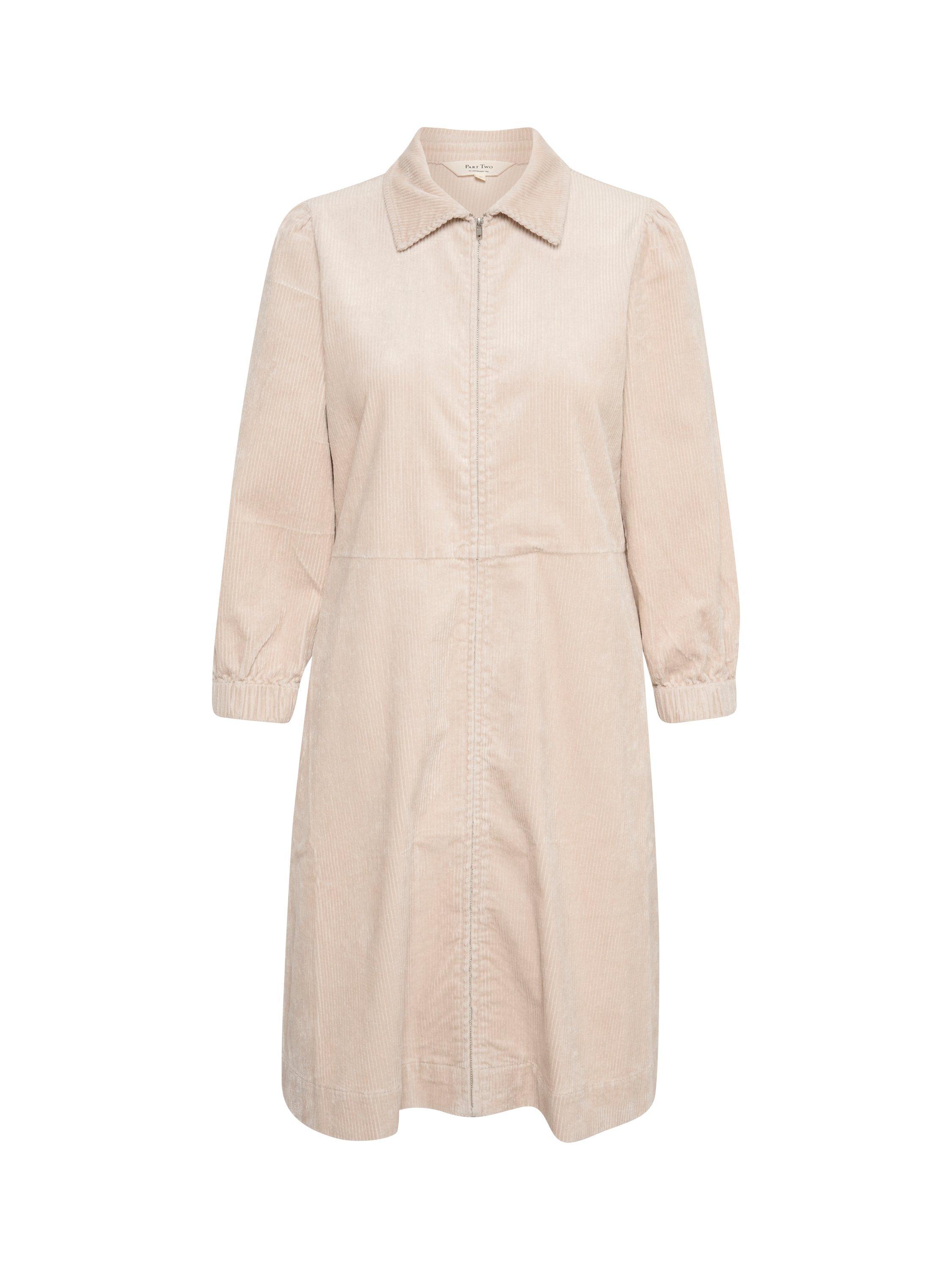 Product image 1 of 2, which shows Part Two Eyvors Shirt Dress, Perfectly Pale, 10