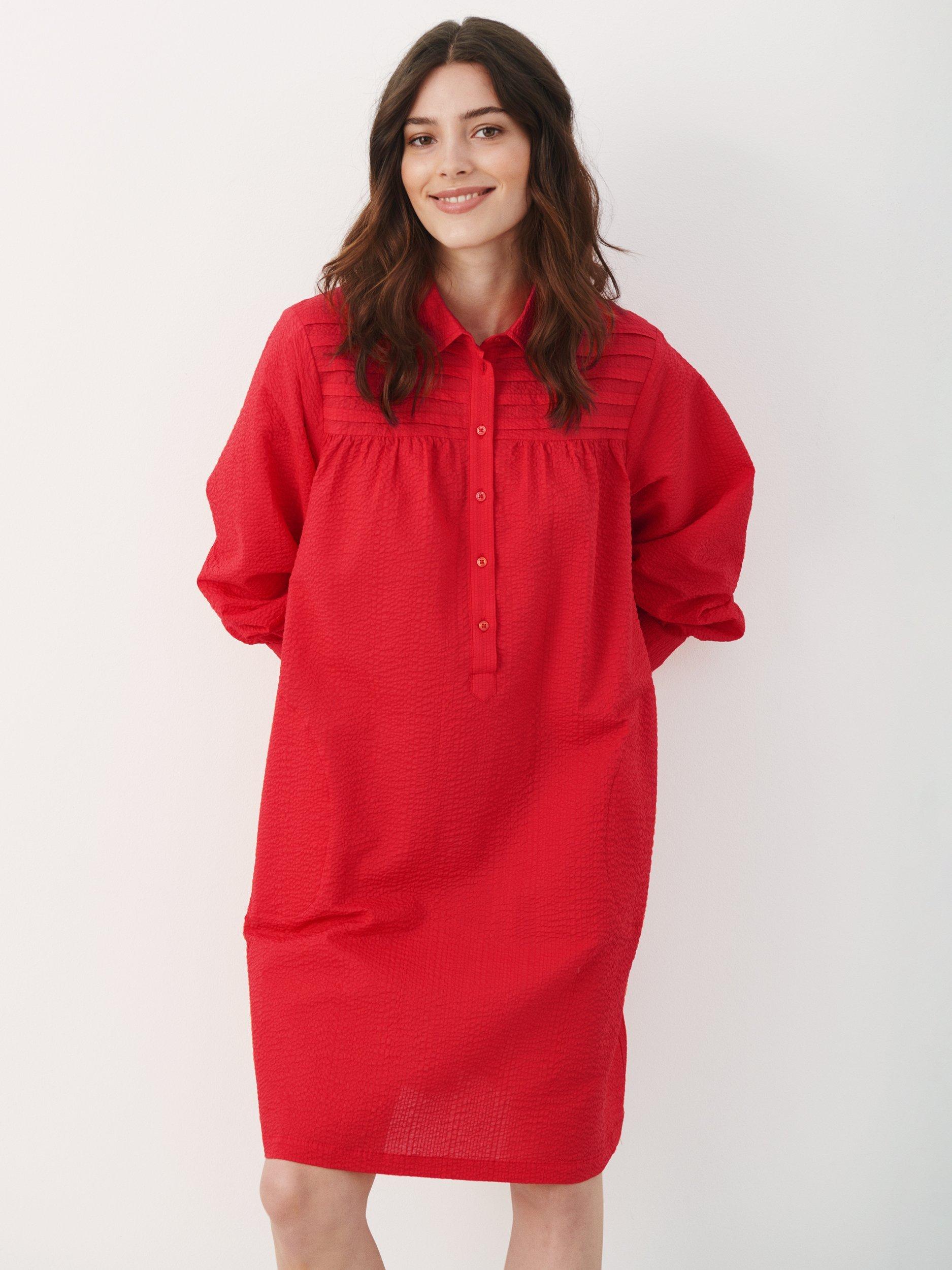 Product image 1 of 6, which shows Part Two Rija Knee Length Shirt Dress, Rubicondo, 8