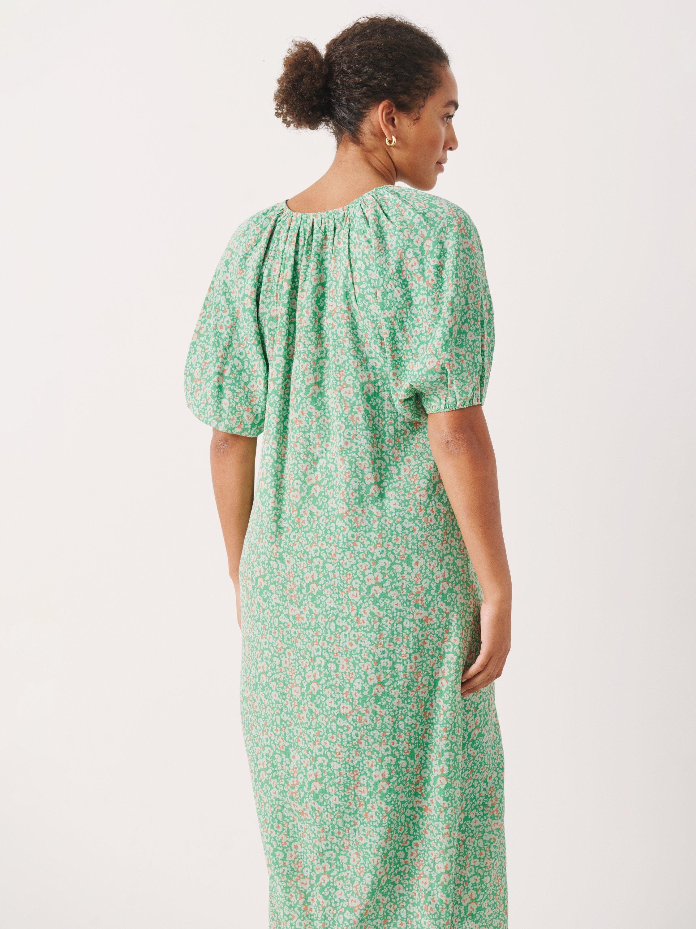 Product image 2 of 6, which shows Part Two Greenbriar Leopard Print Maxi Dress, Green, 12