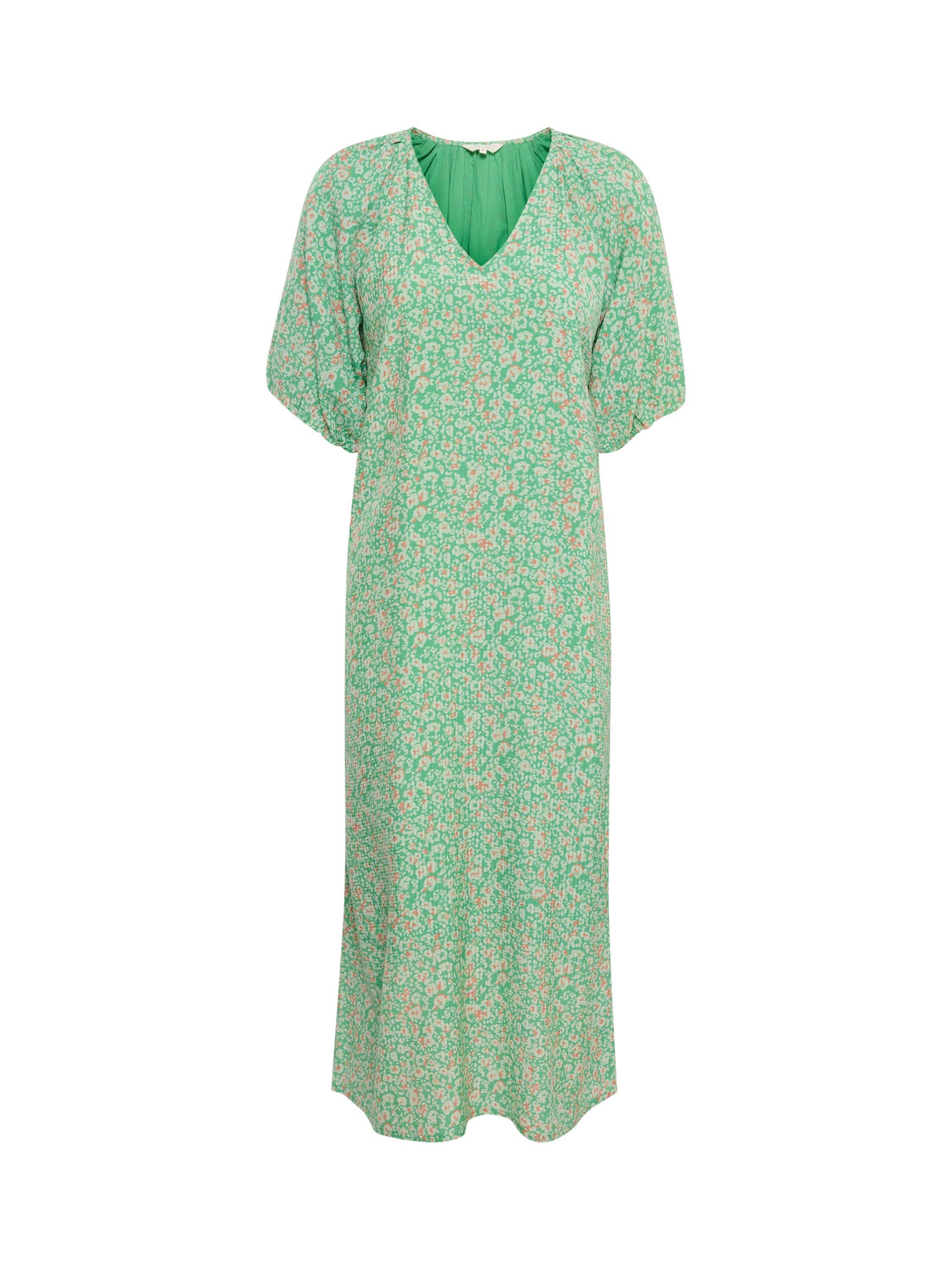 Product image 5 of 6, which shows Part Two Greenbriar Leopard Print Maxi Dress, Green, 12