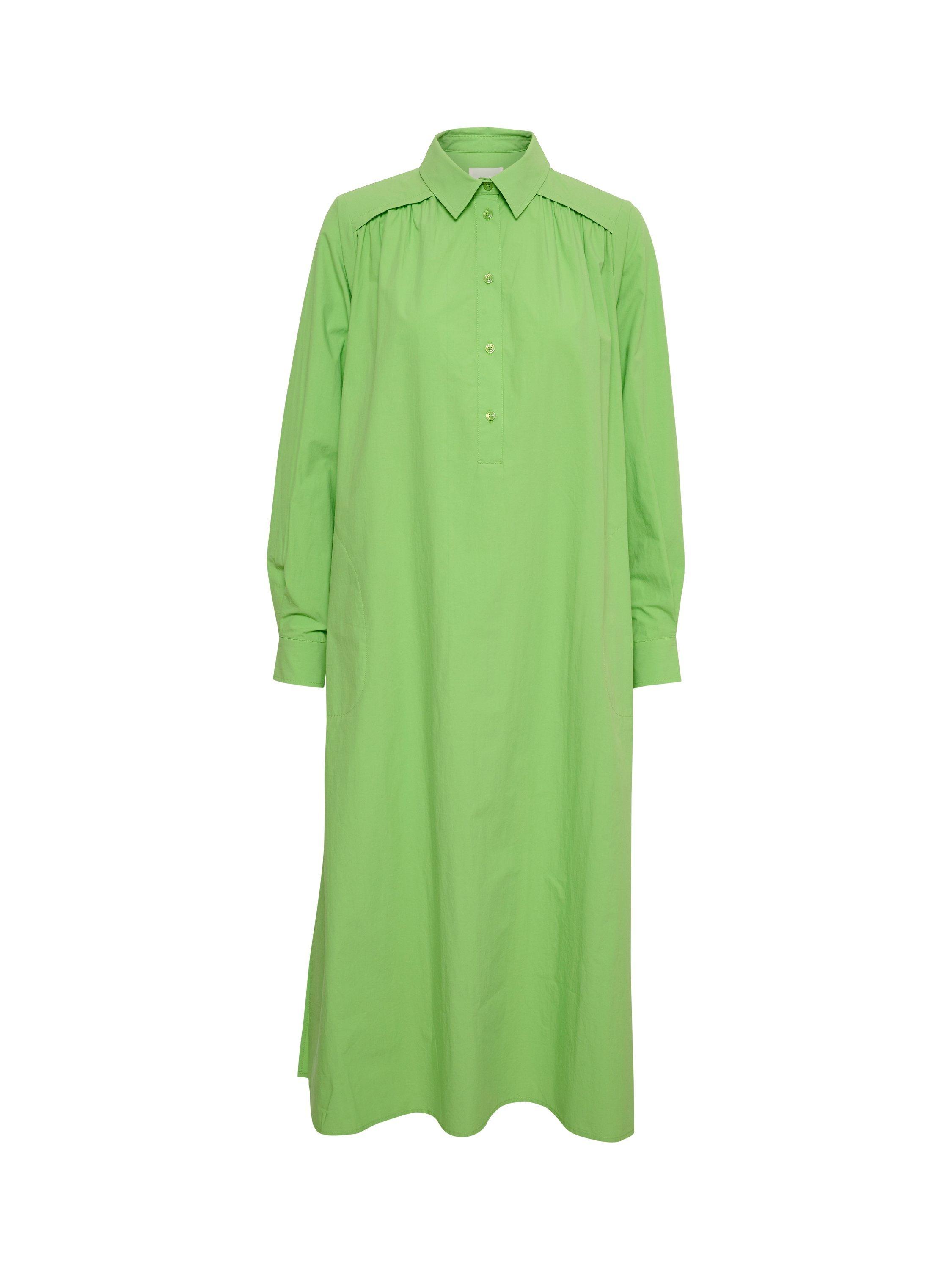 Product image 4 of 5, which shows Part Two Smilla Shirt Maxi Dress, Grass Green, 8