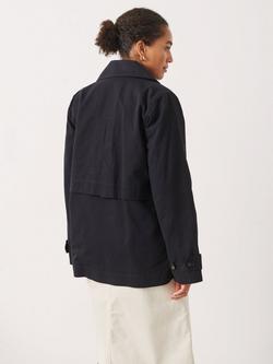 Part Two Sif Linen Blend Trench Jacket - view 2, Dark Navy