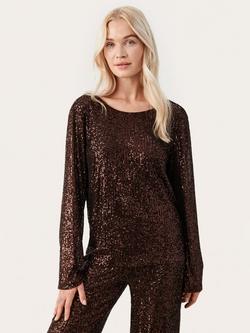 Part Two Darleena Sequin Top, Molé Metallic, Molé Metallic