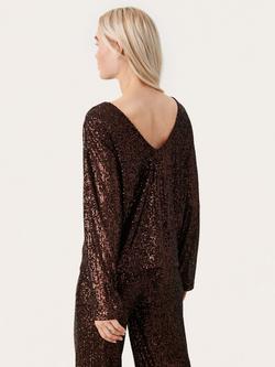 Part Two Darleena Sequin Top, Molé Metallic - view 2, Molé Metallic