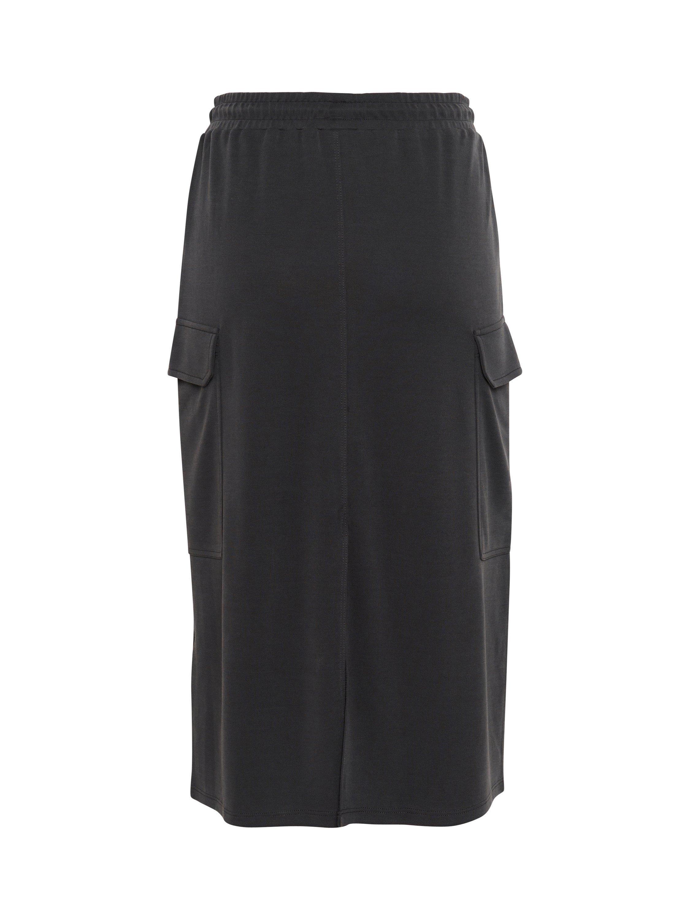 Product image 6 of 6, which shows Part Two Janaya Cargo Midi Skirt, Phantom, XXL