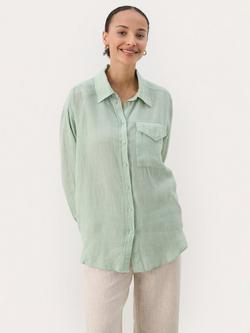 Part Two Nuvin Linen Shirt, Cameo Green
