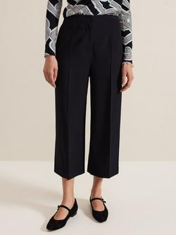 Phase Eight Petite Aubrielle Tailored Culottes, Black, Black