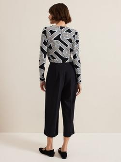 Phase Eight Petite Aubrielle Tailored Culottes, Black - view 2, Black