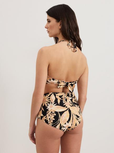 Phase Eight Sunflower Halterneck Bikini Top, Multi - view 2, Multi