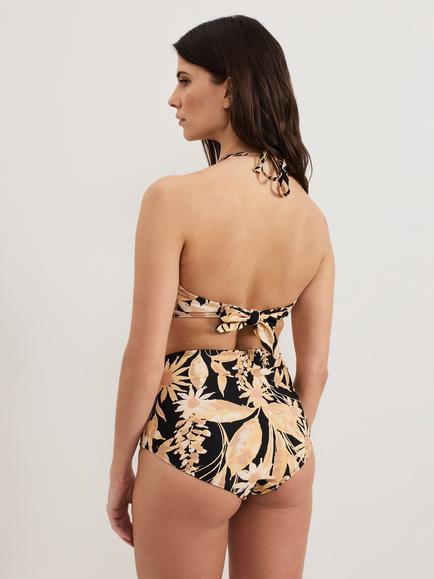 Phase Eight Sunflower Print Bikini Bottoms, Multi - view 2, Multi