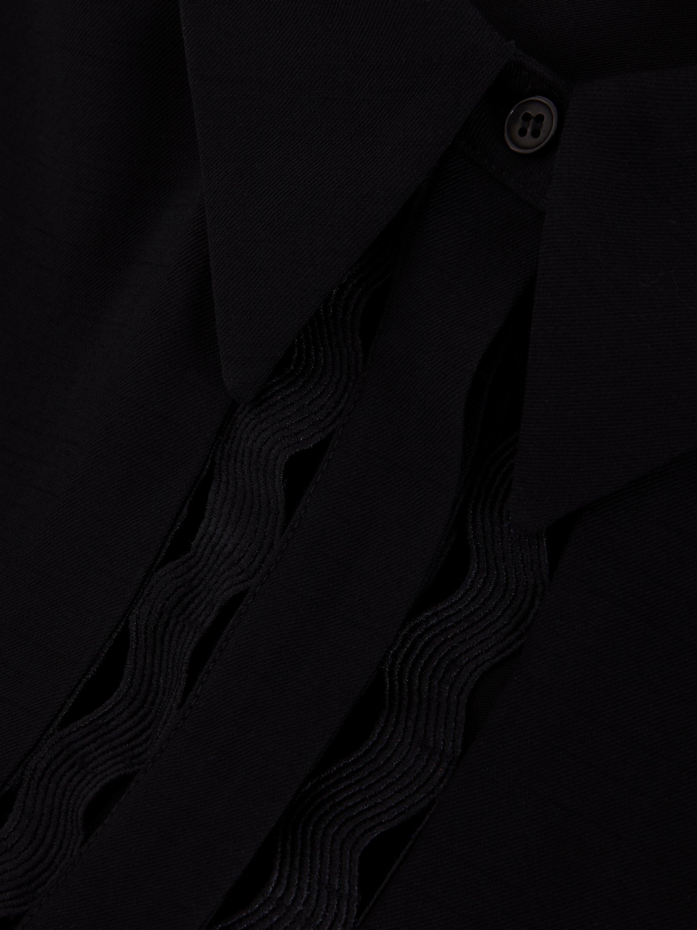 Product image 6 of 10, which shows Phase Eight Bloomfield Shirt Jumpsuit containing TENCEL™ Lyocell, Black, 12