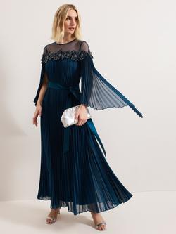 Phase Eight Collection 8 Mavery Beaded Maxi Dress, Teal, Teal