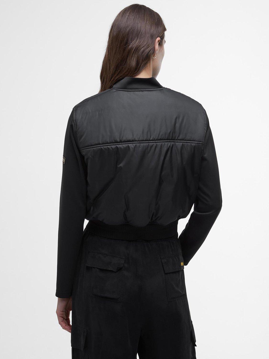 Product image 2 of 7, which shows Barbour International Emerson Quilted Sweatshirt, Black, 8