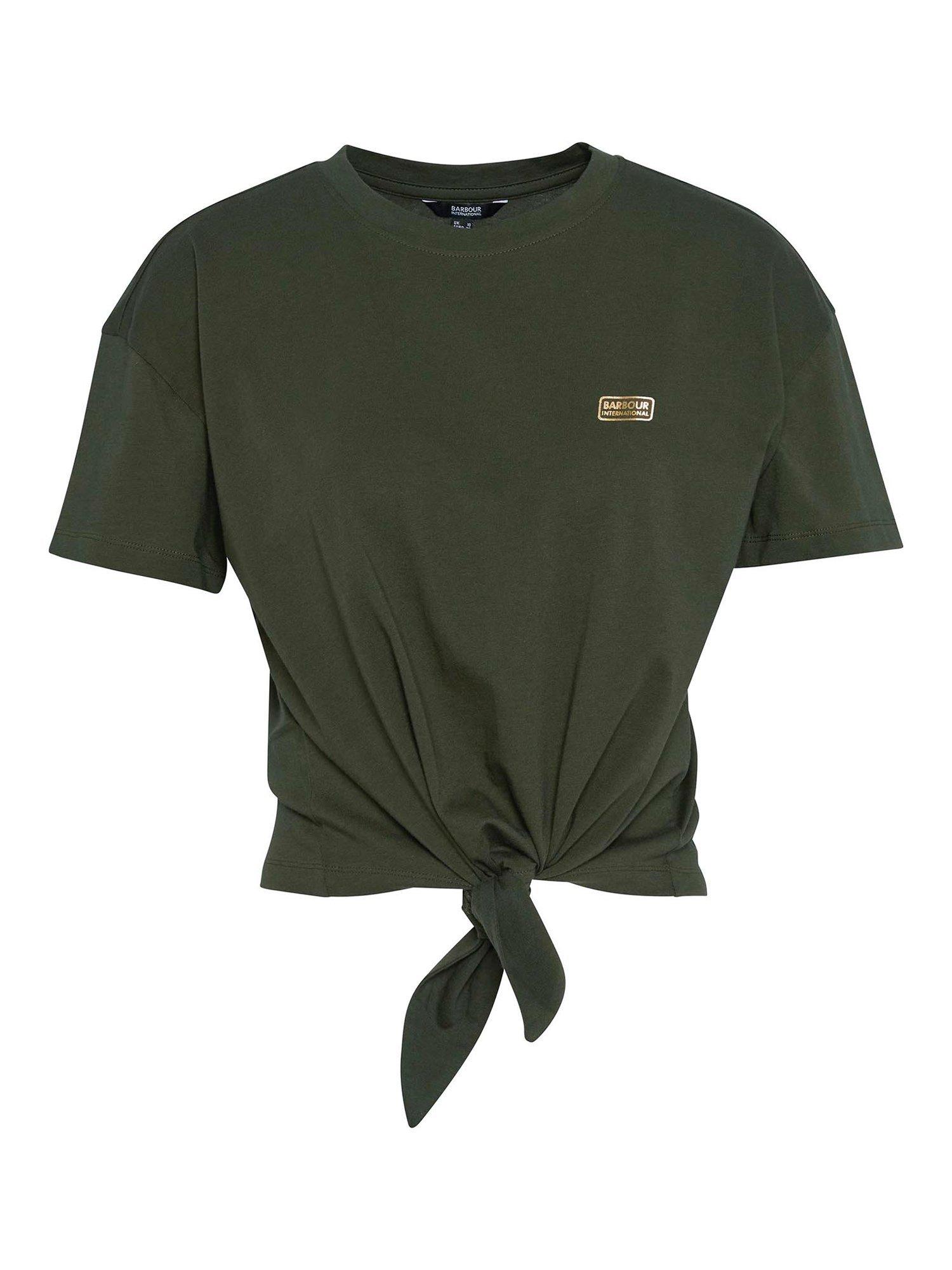 Product image 4 of 6, which shows Barbour International Soules Top, Envy Green, 8
