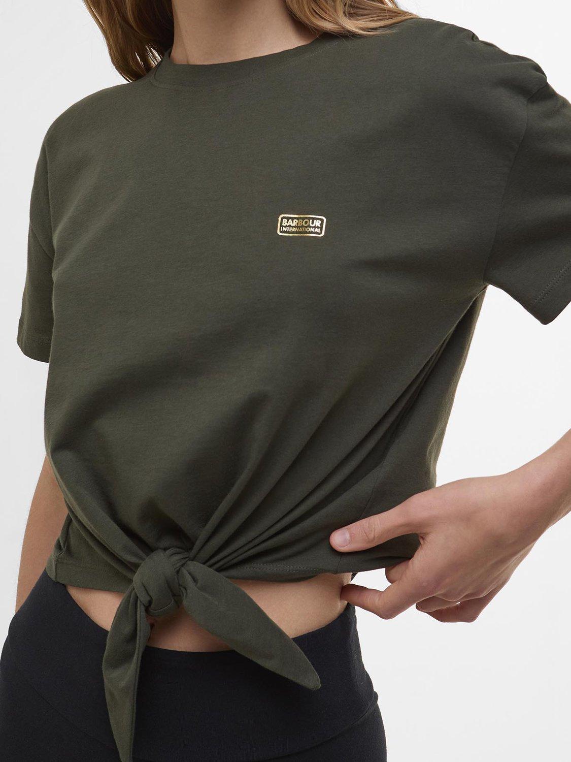 Product image 5 of 6, which shows Barbour International Soules Top, Envy Green, 8