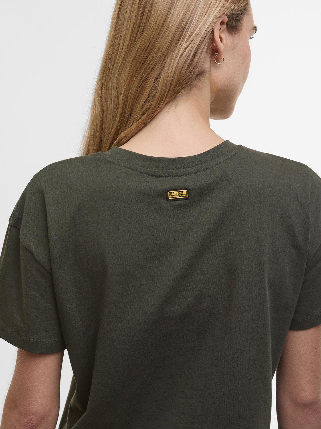 Product image 6 of 6, which shows Barbour International Soules Top, Envy Green, 8