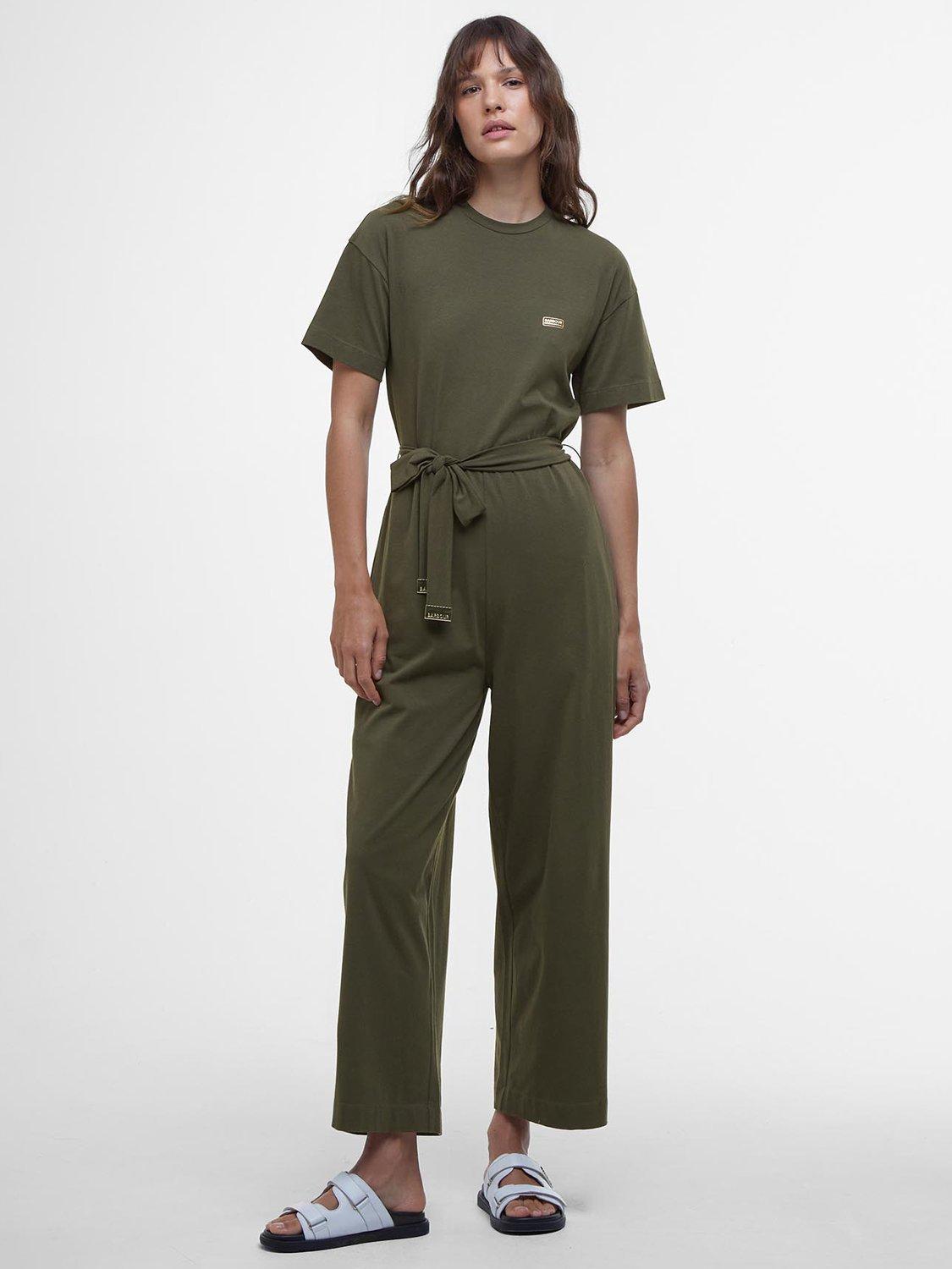 Product image 1 of 8, which shows Barbour International Sierra Jumpsuit, Envy, 8