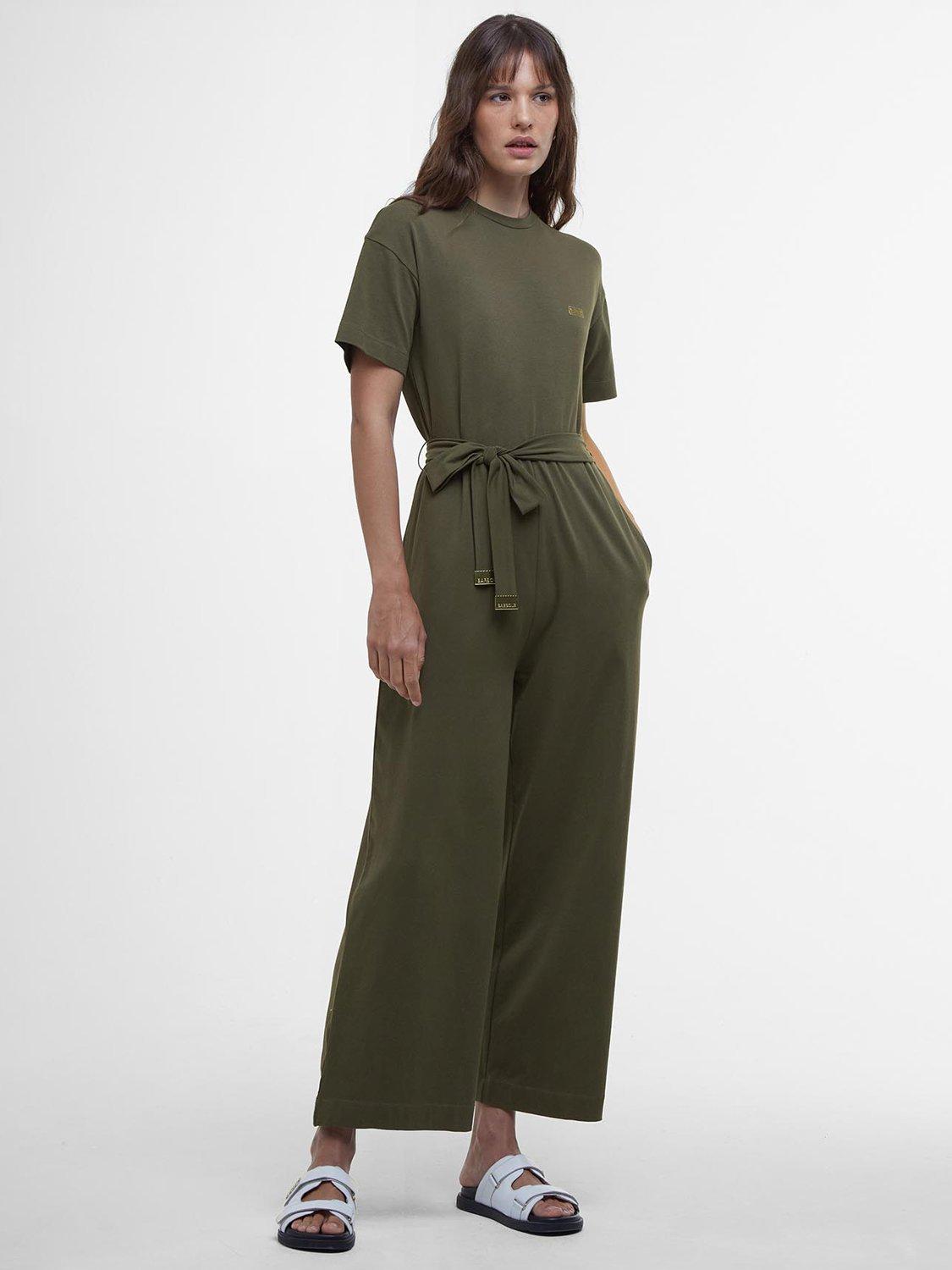 Product image 3 of 8, which shows Barbour International Sierra Jumpsuit, Envy, 8