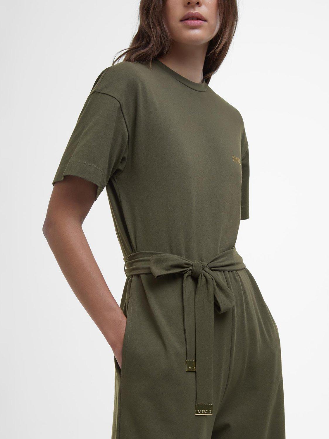 Product image 6 of 8, which shows Barbour International Sierra Jumpsuit, Envy, 8