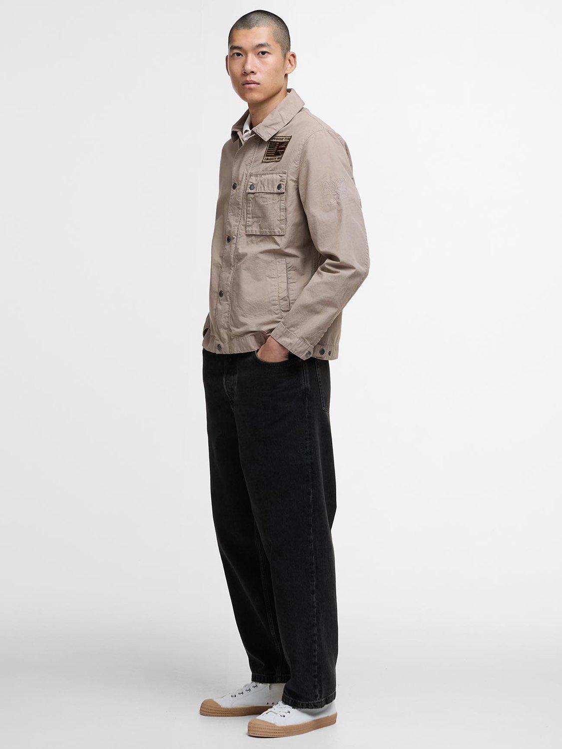 Product image 3 of 8, which shows Barbour International Workers Casual Jacket, Tan, L