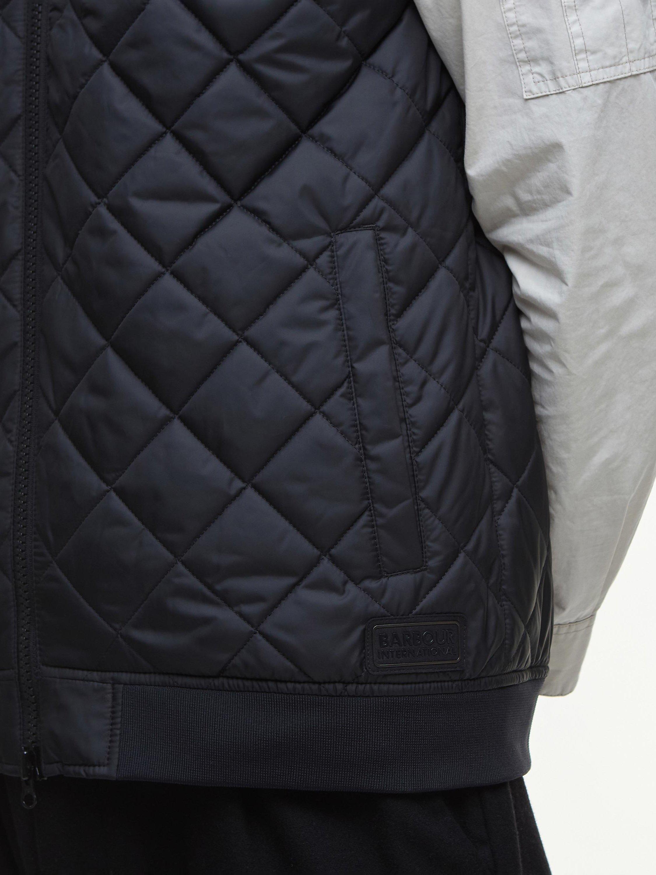 Product image 6 of 6, which shows Barbour International Harfell Gilet, Black, L