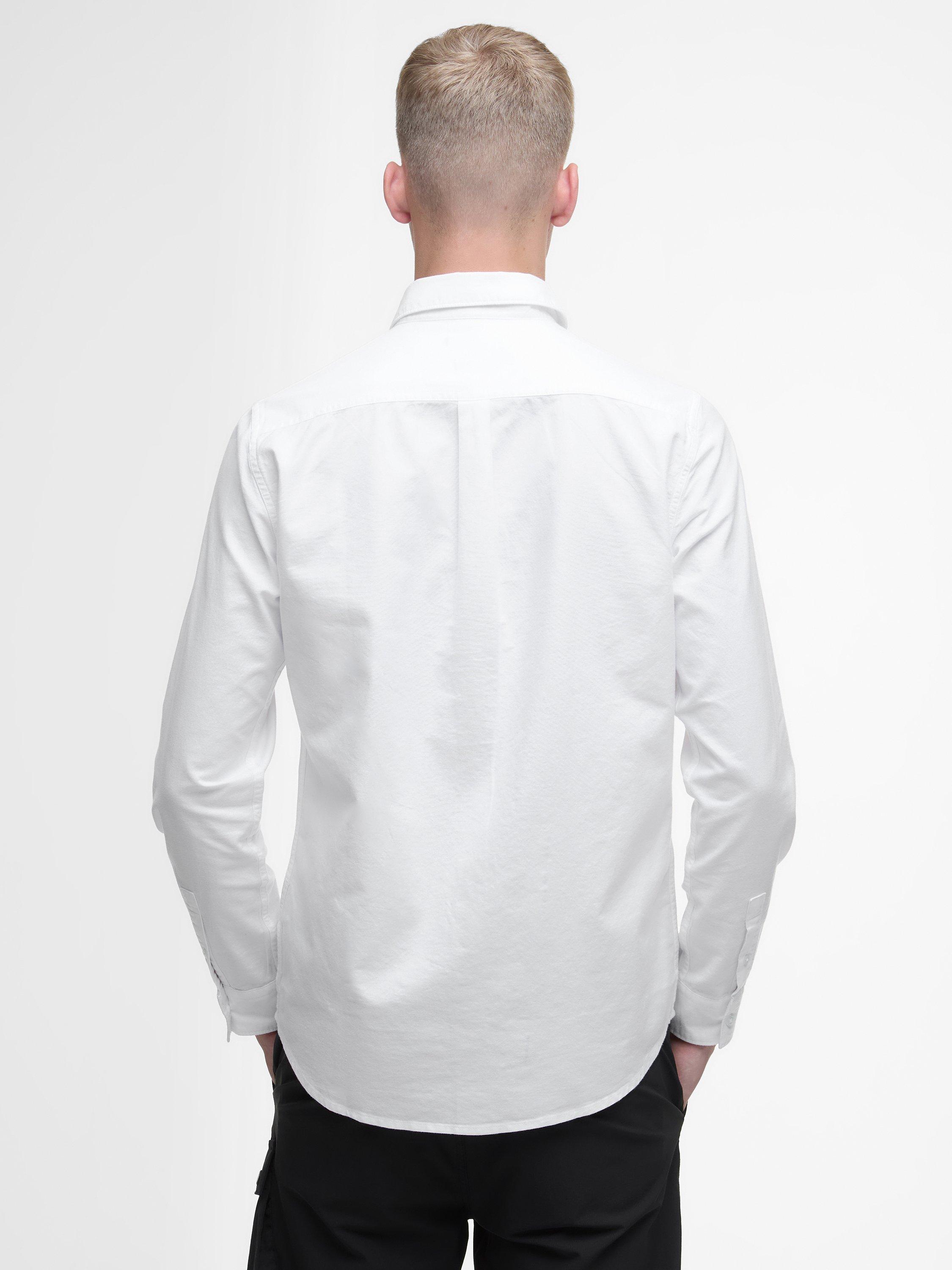 Product image 2 of 11, which shows Barbour International Kinetic Cotton Regular Fit Shirt, White, 5XL