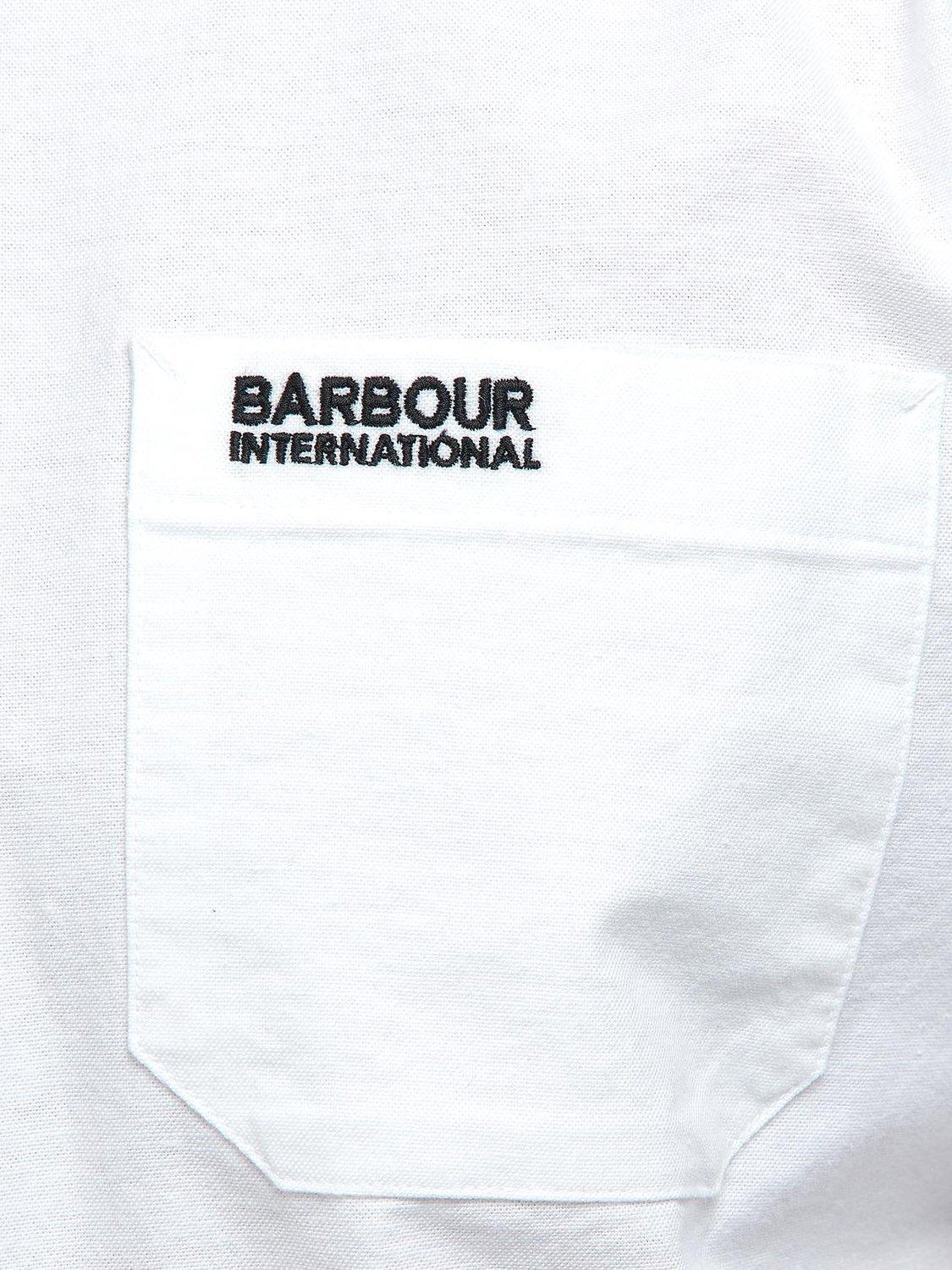Product image 6 of 11, which shows Barbour International Kinetic Cotton Regular Fit Shirt, White, 5XL