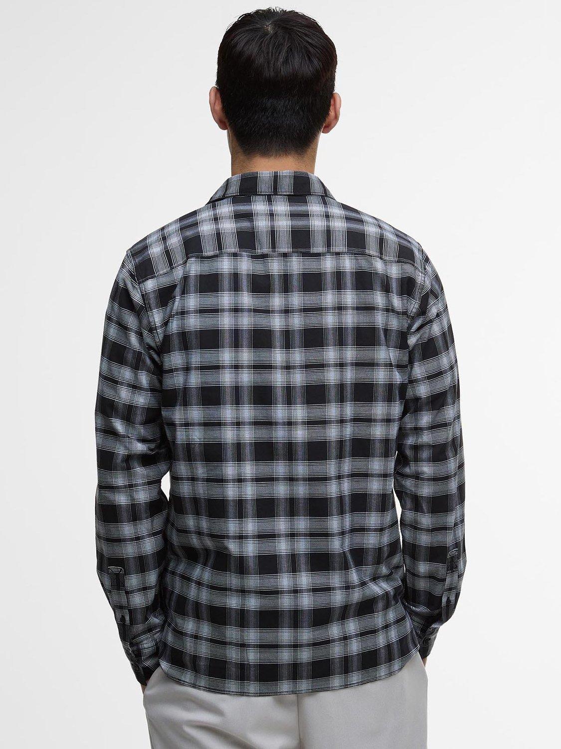 Product image 2 of 7, which shows Barbour International Dexter Checked Shirt, Black, L