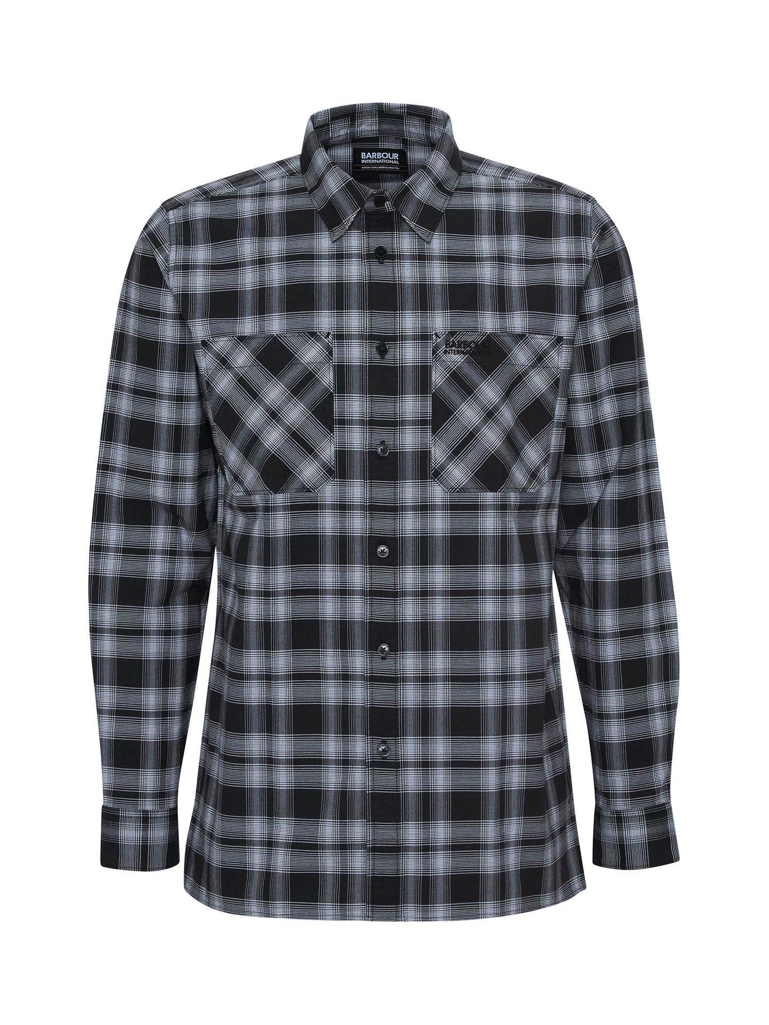 Product image 4 of 7, which shows Barbour International Dexter Checked Shirt, Black, L
