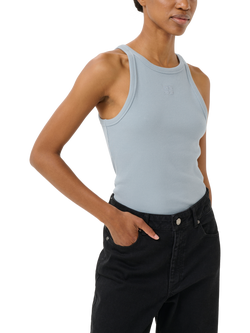 Gestuz GZdrew Cotton Blend Tank Top, Grey Blue