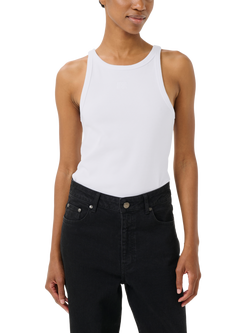 Gestuz GZdrew Cotton Blend Tank Top, Bright White