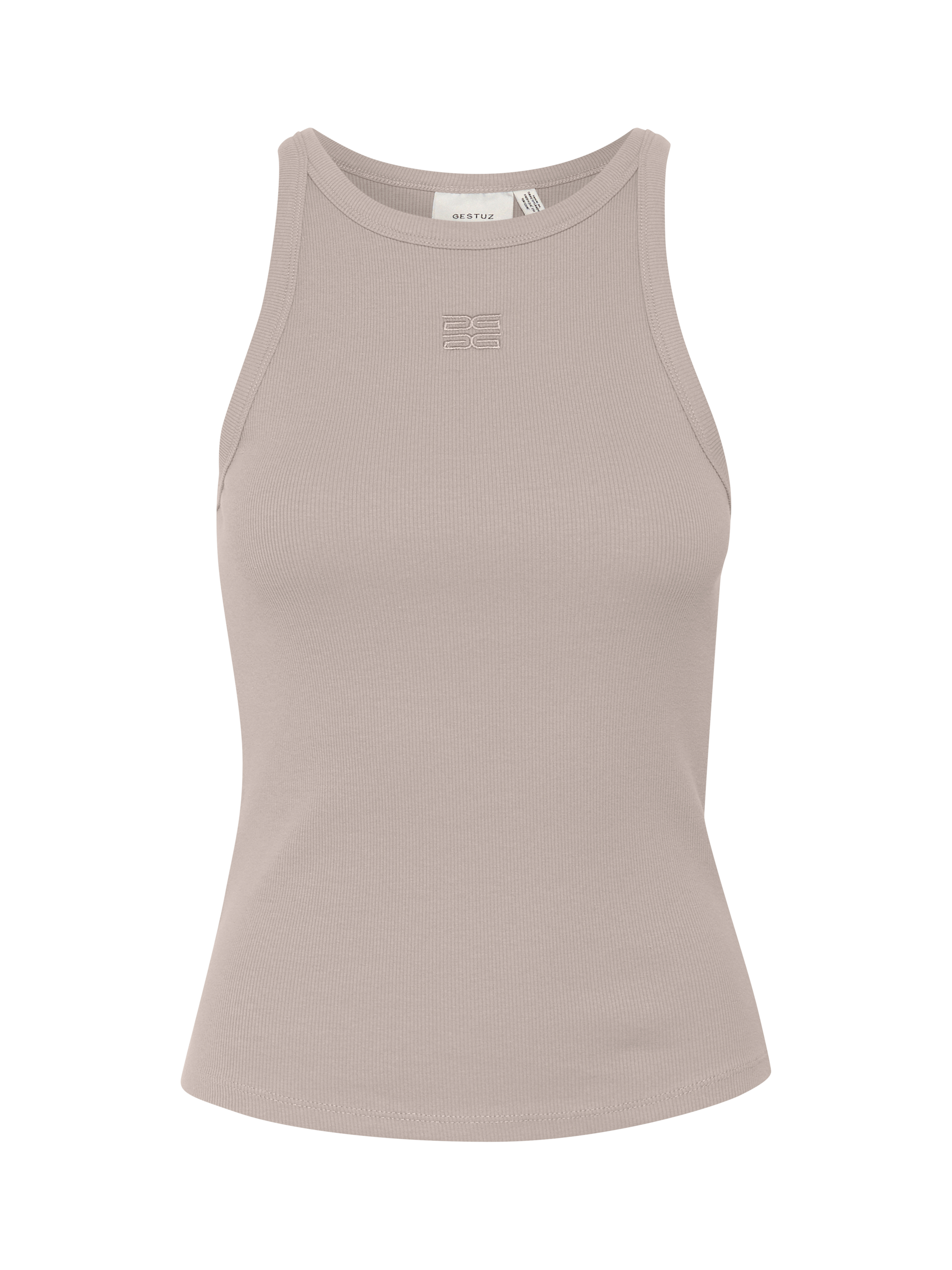 Product image 5 of 6, which shows Gestuz GZdrew Cotton Blend Tank Top, Rock Ridge, XXS