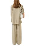 Gestuz GZizza Linen Blend Blazer, Silver Sage