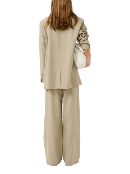 Gestuz GZizza Linen Blend Blazer, Silver Sage - view 2, Silver Sage