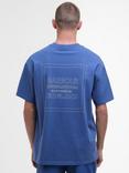 Barbour International Micro Block Graphic T-Shirt, North Sea Blue