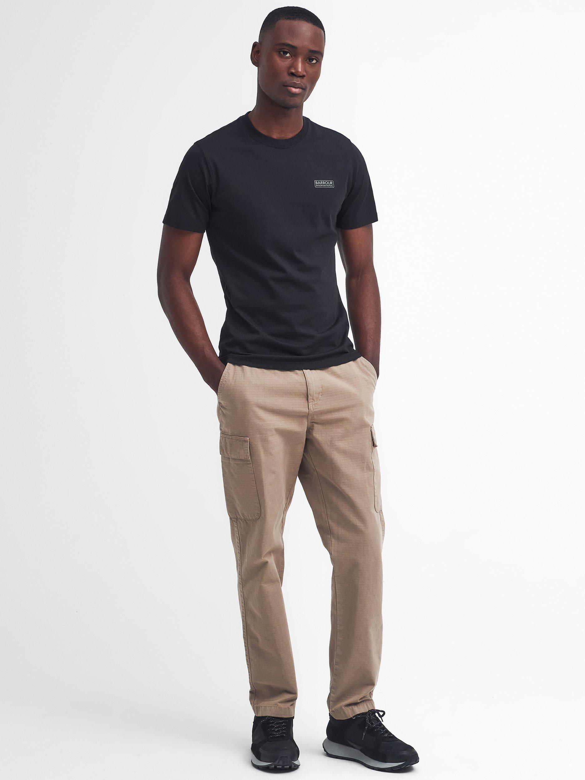 Product image 3 of 6, which shows Barbour International Small Logo T-Shirt, Black/Pewter, L