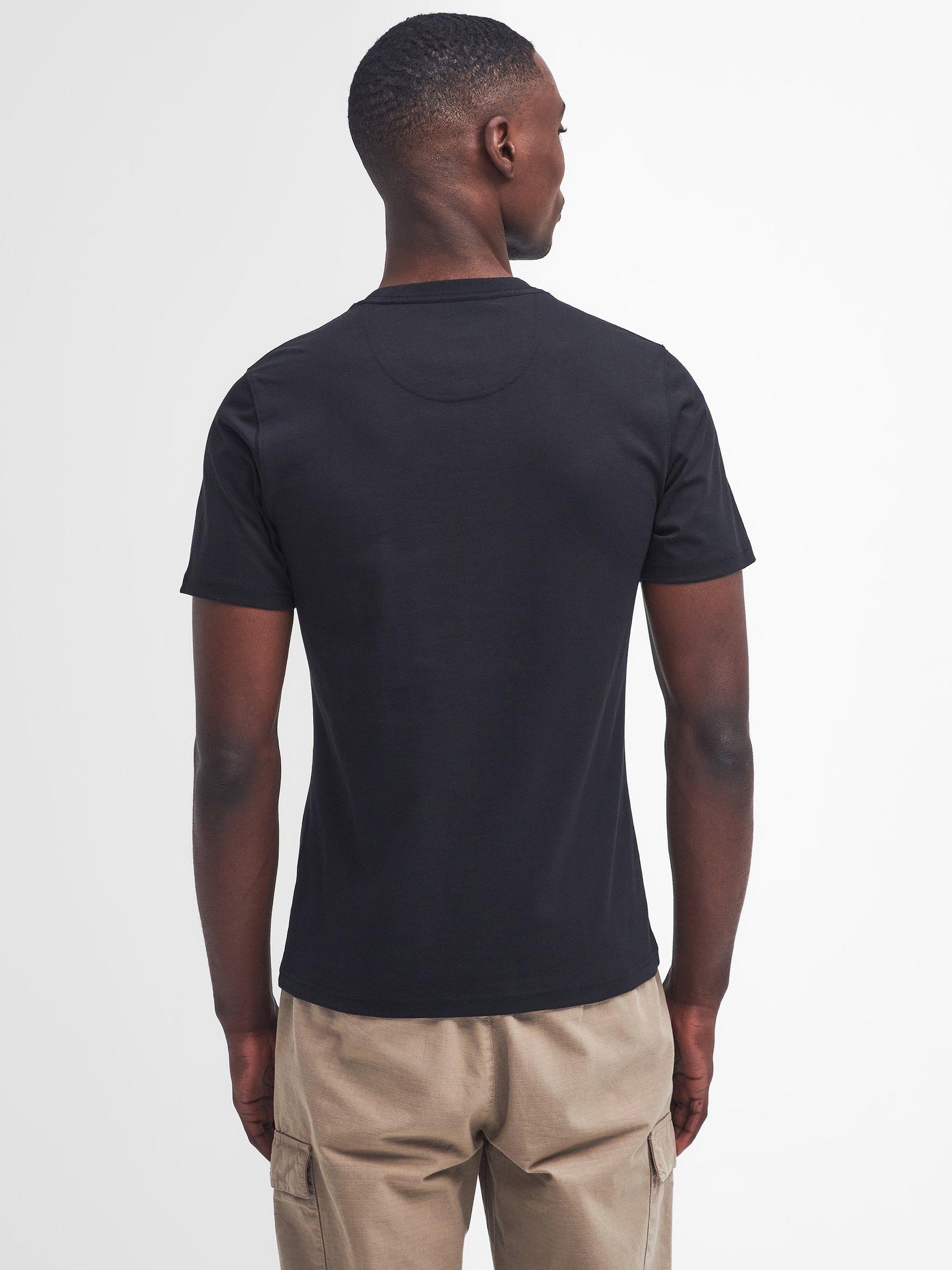 Product image 4 of 6, which shows Barbour International Small Logo T-Shirt, Black/Pewter, L
