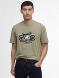 Barbour International Stonebridge Graphic T-Shirt, Bleached Olive