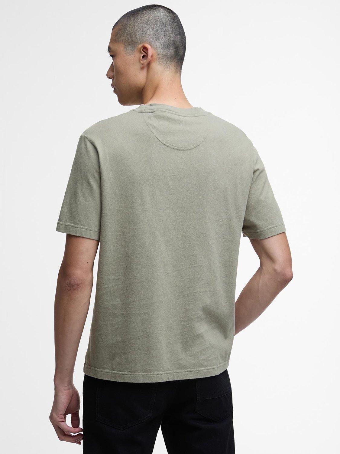 Product image 2 of 5, which shows Barbour International Coster Graphic T-Shirt, Bleached Olive, L