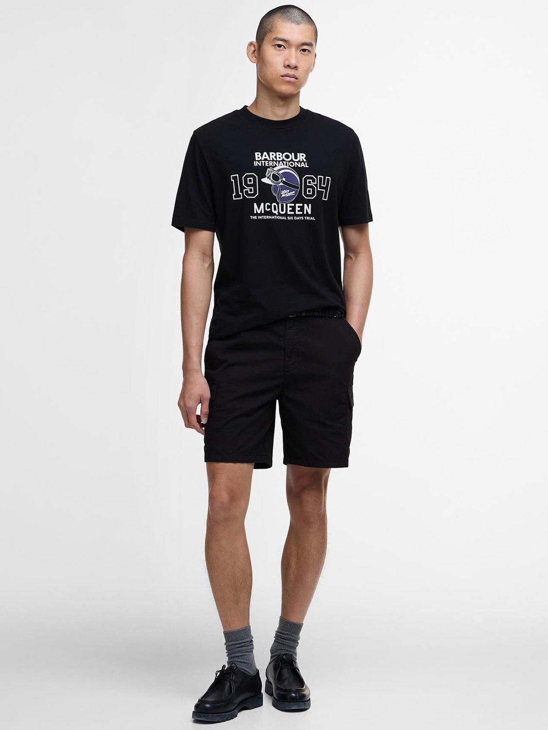 Product image 3 of 5, which shows Barbour International Giles Steve McQueen T-Shirt, Black, L