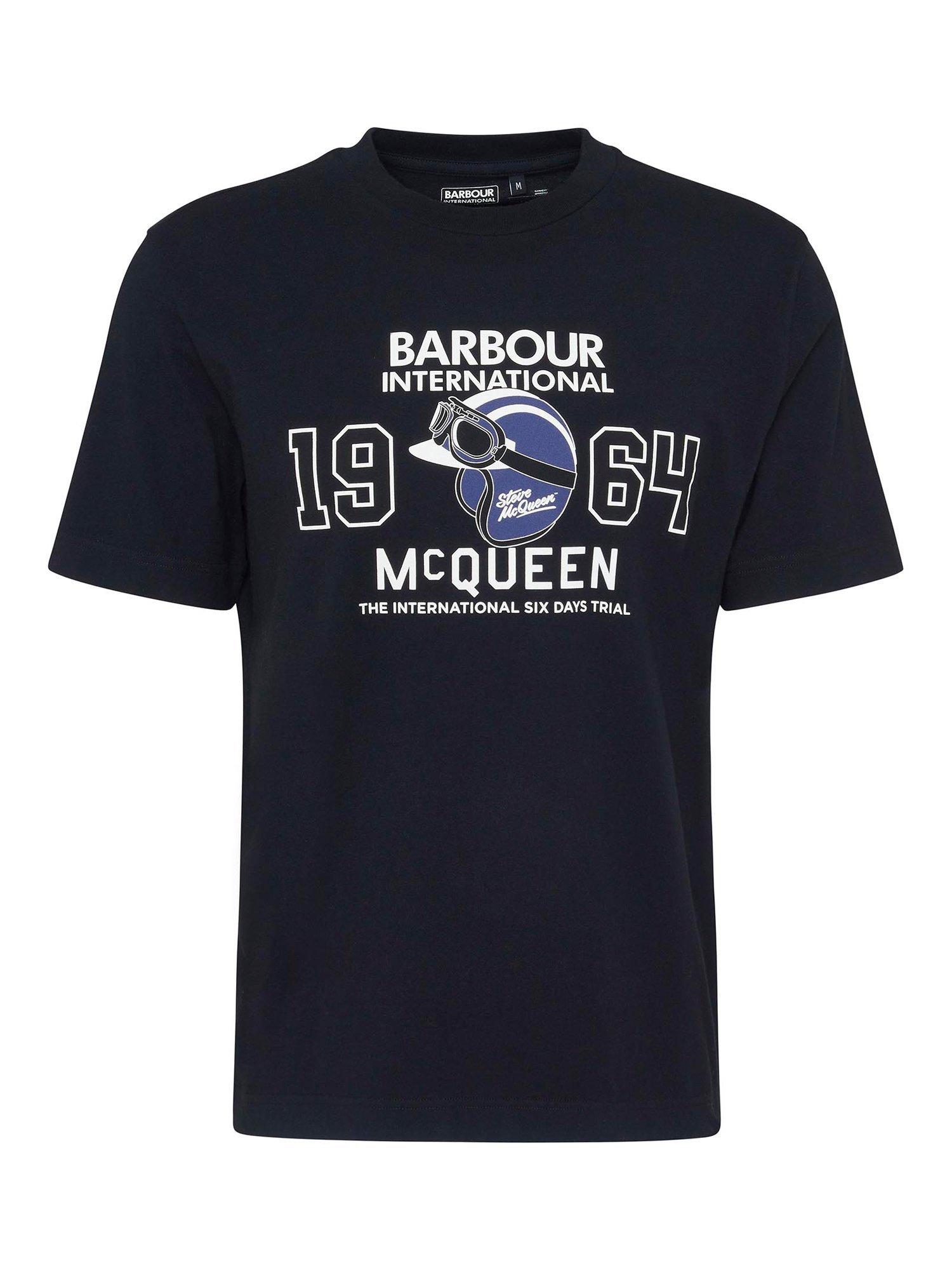 Product image 4 of 5, which shows Barbour International Giles Steve McQueen T-Shirt, Black, L