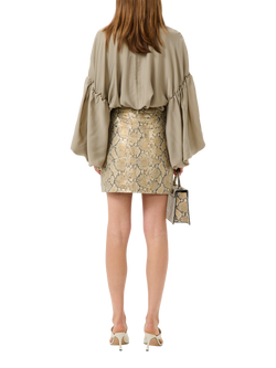 Gestuz GZmalloon Blouse, Silver Sage - view 2, Silver Sage