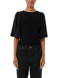 Gestuz GZsama Ecovero Blend Top, Black, Black