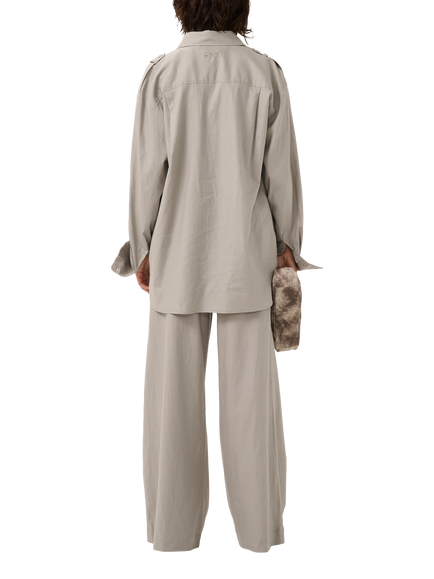 Gestuz GZliane Linen Shirt, Rock Ridge - view 2, Rock Ridge