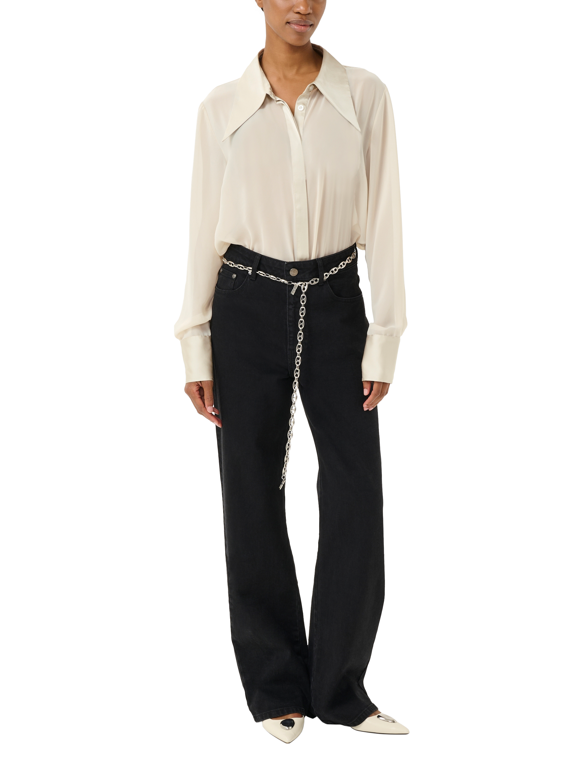 Product image 3 of 6, which shows Gestuz ChiffaGZ Shirt, Beige, 8