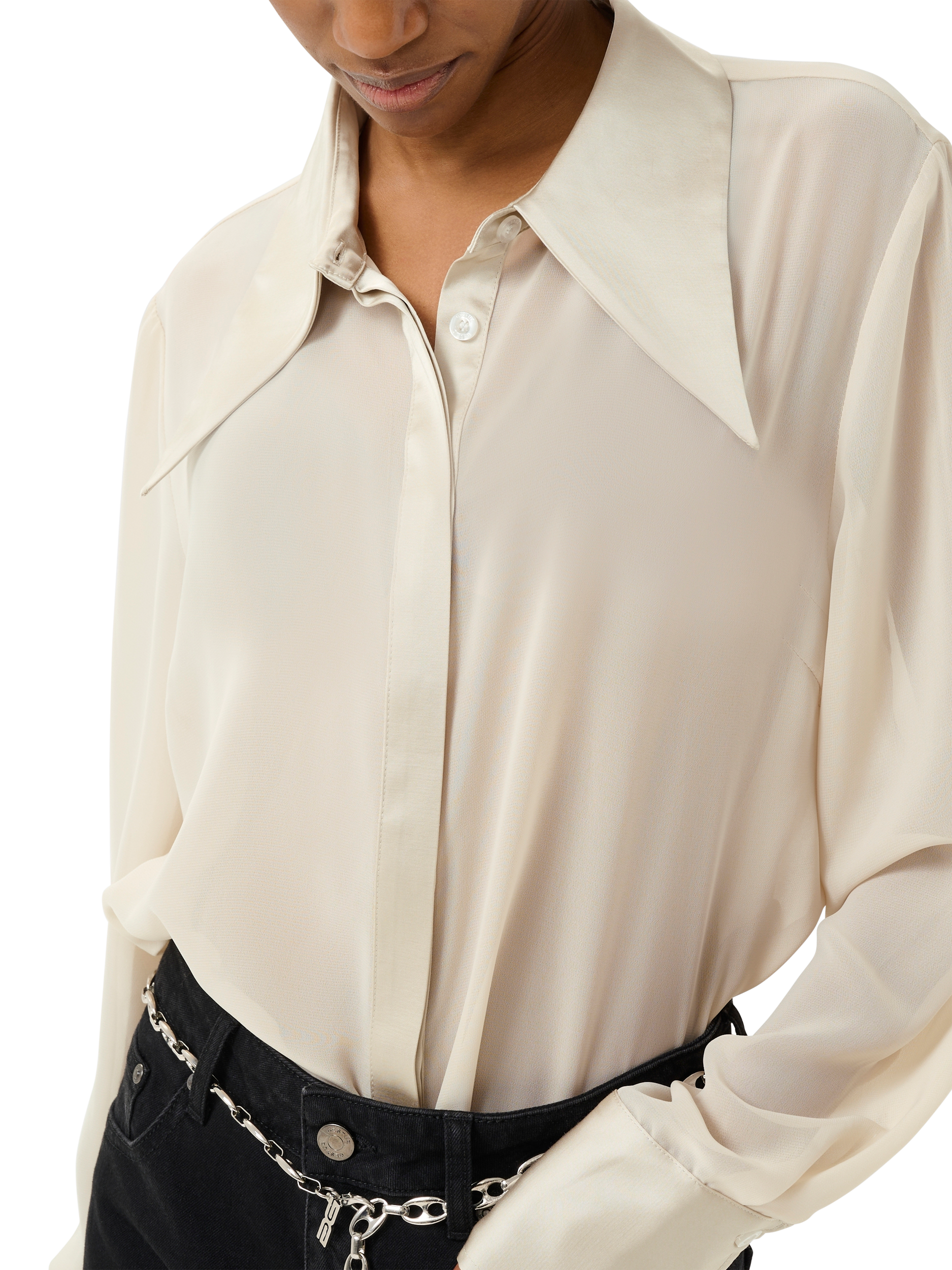 Product image 4 of 6, which shows Gestuz ChiffaGZ Shirt, Beige, 8