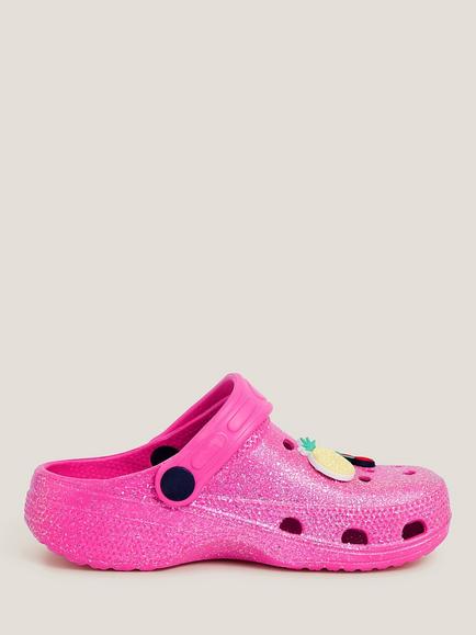 Monsoon Kids' Fruity Sparkle Clogs, Pink