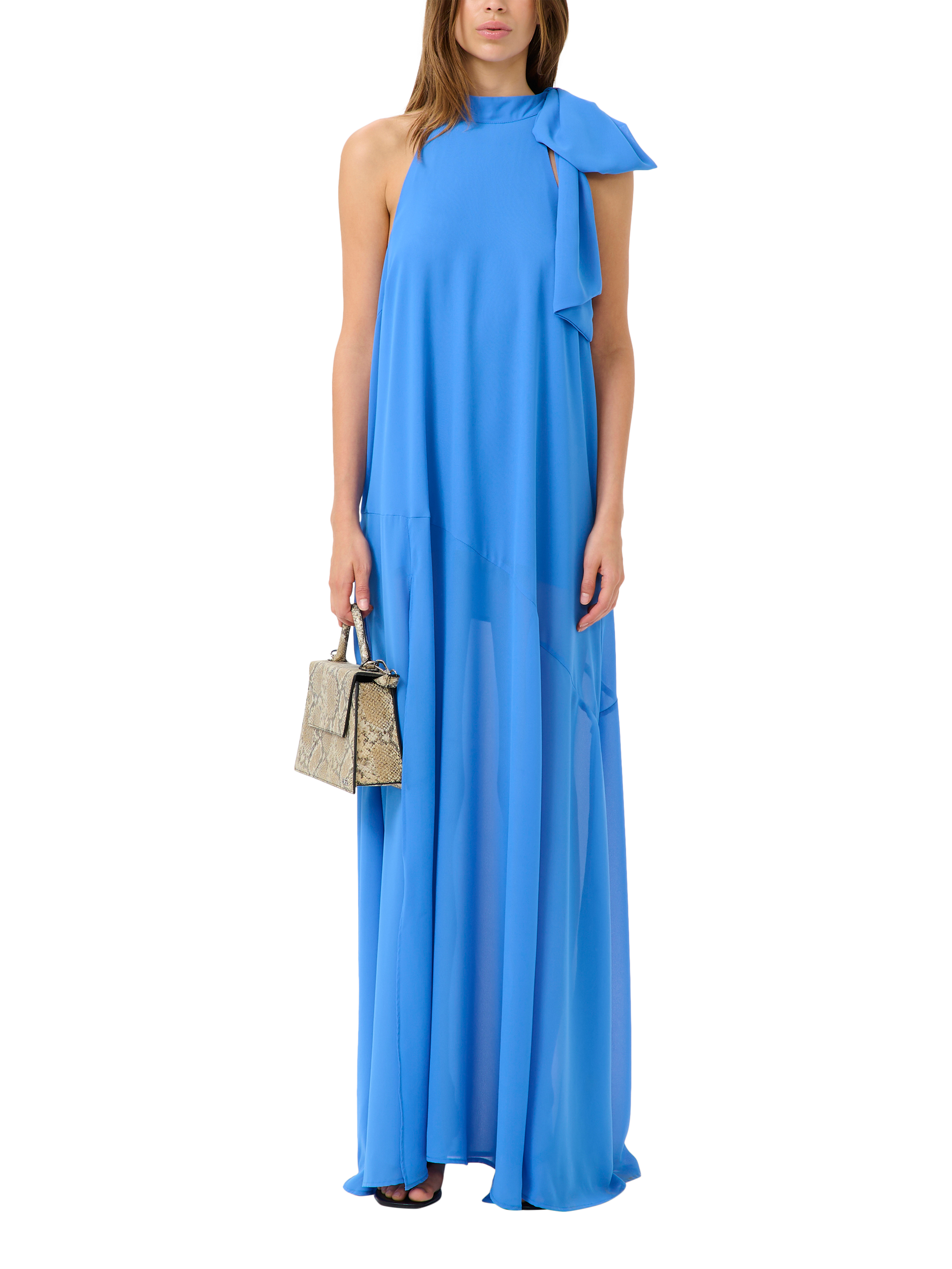 Gestuz GZsanka Maxi Dress with Bow, Blue