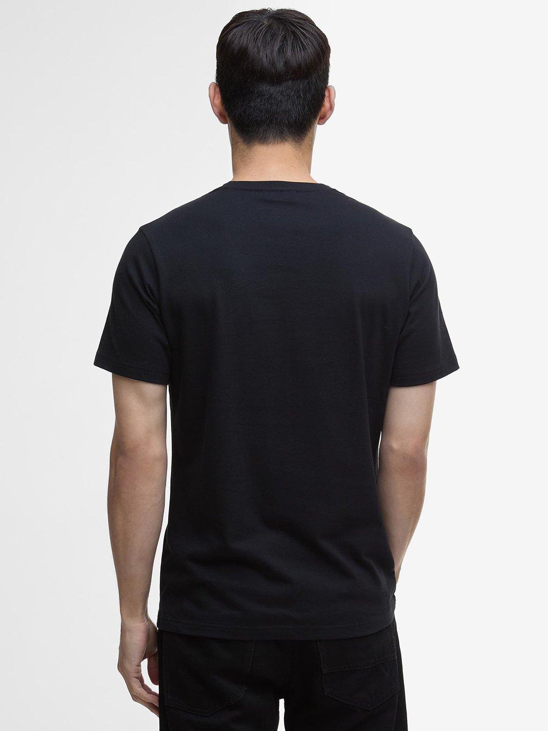Product image 2 of 5, which shows Barbour International Venture Cotton Regular Fit Short Sleeve Graphic T-Shirt, Black, L
