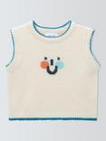 John Lewis Baby Knit Vest, Cream